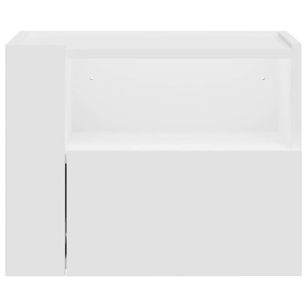 Väggmonterat sängbord vit 45x30x35 cm