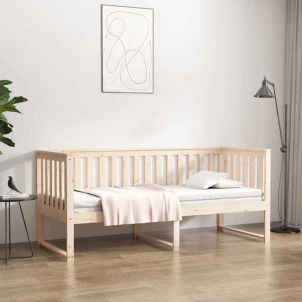 Dagbädd utan madrass 75x190 cm massiv trä furu