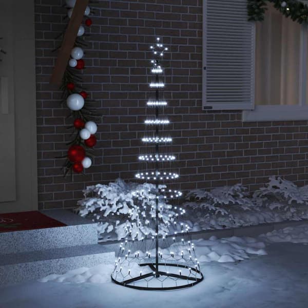 LED Julgran Kall Vit 184,5 cm Metall