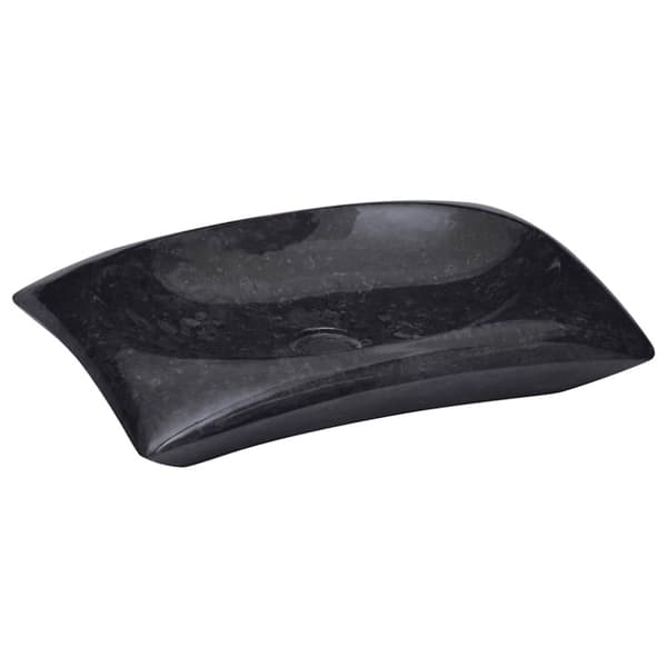 Handfat svart 50x35x10 cm marmor