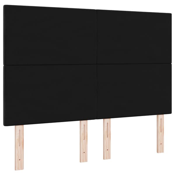 Huvudgavel Svart 160 cm Sammet