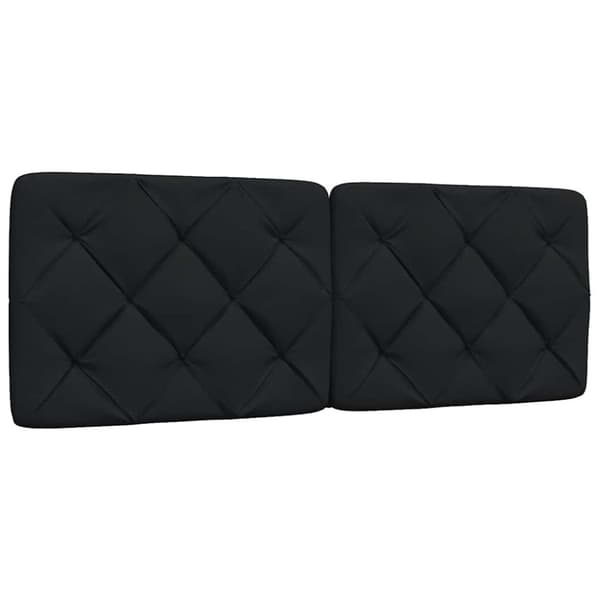 Bed Frame with LED without Mattress Black 120x200 cm Fabric