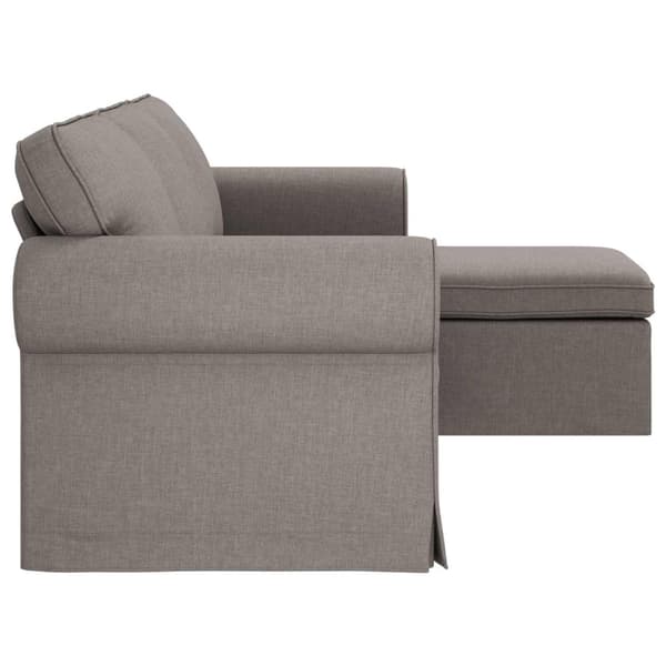 Soffa Taupe 215 x 138 x 80 cm tyg