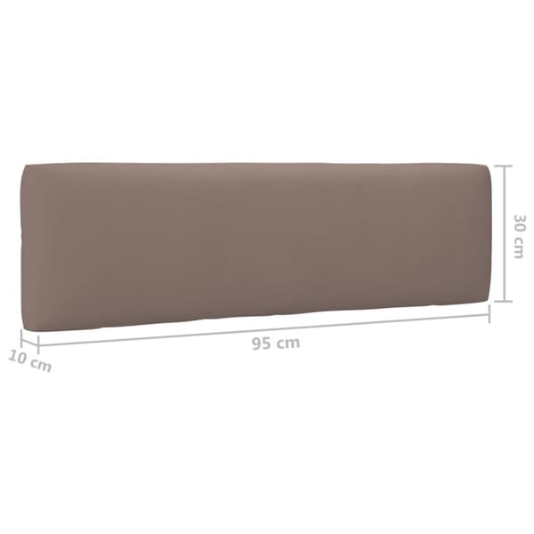 Pallsoffa 2-sits med dynor vit impregnerad furu