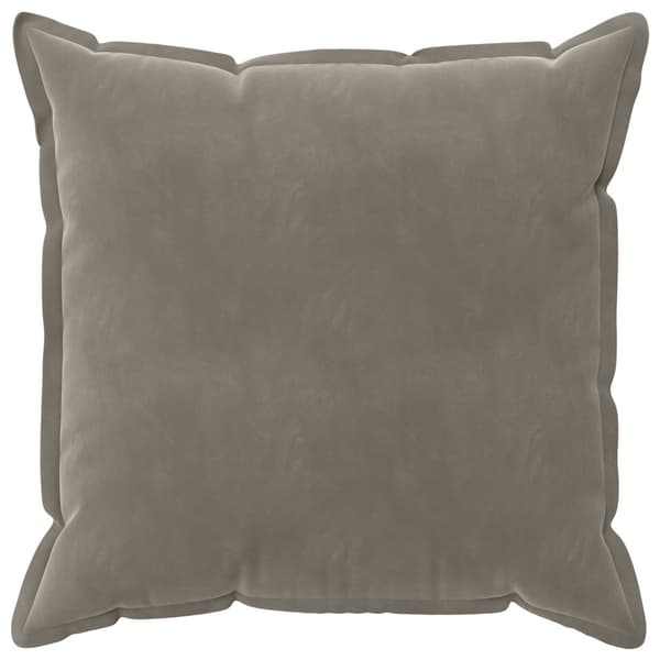 Kuddöverdrag 2 st HOUTEN Ljusgrå 65 x 65 cm Sammet