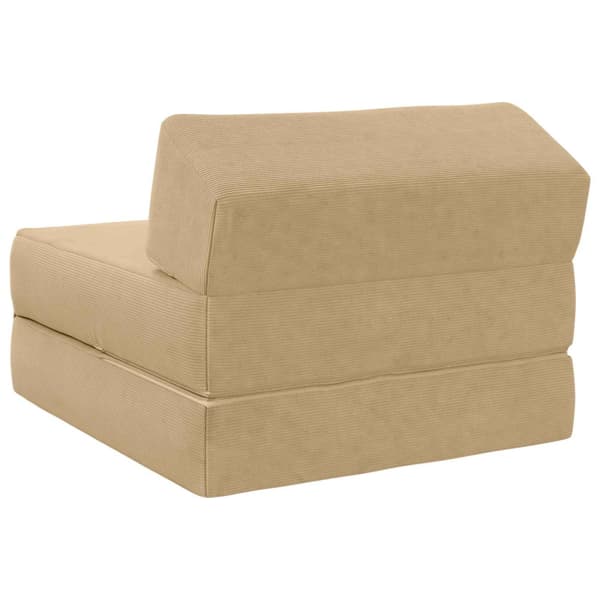 Fällbar Soffbed Grågrön 60 x 70 x 41 cm Corduroy