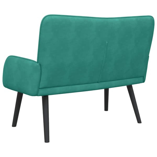 Tvåsitssoffa Turkos 115 x 61 x 87 cm Sammet