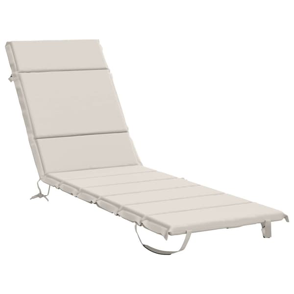 Solstol Kudde GEMERT 100% Polyester Vit 200 x 50 x 3 cm