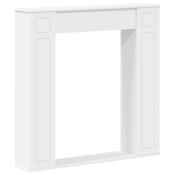 Eldstadsram Vit 100 x 20 x 100 cm Konstruerat trä