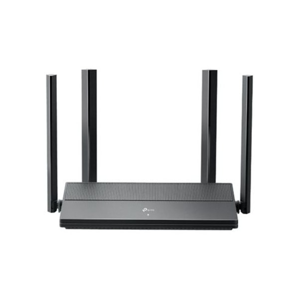 TP-Link EX141 V1 - trådlös router - Wi-Fi 6 - skrivbordsmodell Svart