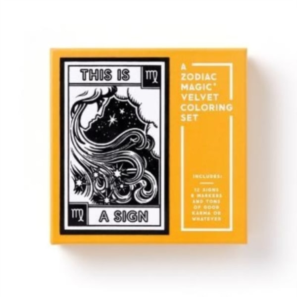 This Is a Sign Magic Velvet Zodiac Coloring Set (häftad, eng)