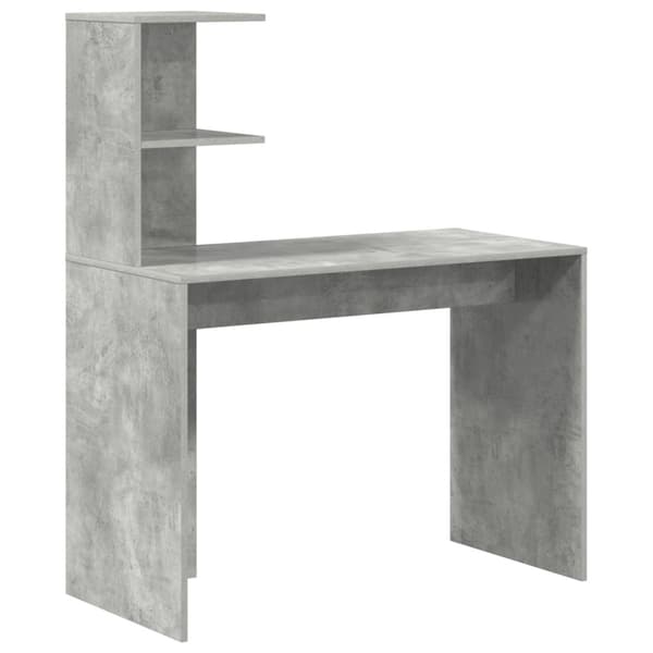 Skrivbord 2 pcs Betonggrå