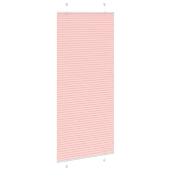 Plisserad persienn rosa 100x200 cm tyg bredd 99,4 cm polyester