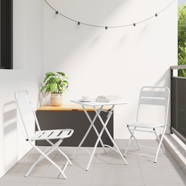 Bistroset 3 pcs Vit Stål