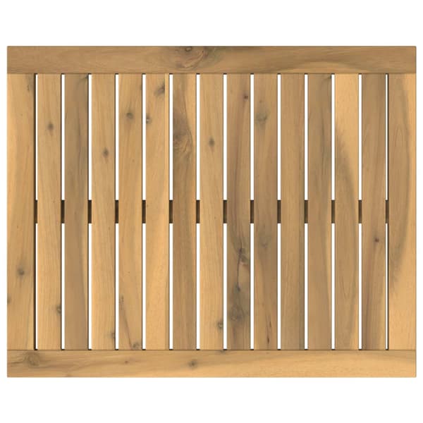 Bordsskiva 60,5 x 49 x 2 cm Rektangulär Massivt Akaciaträ Vit
