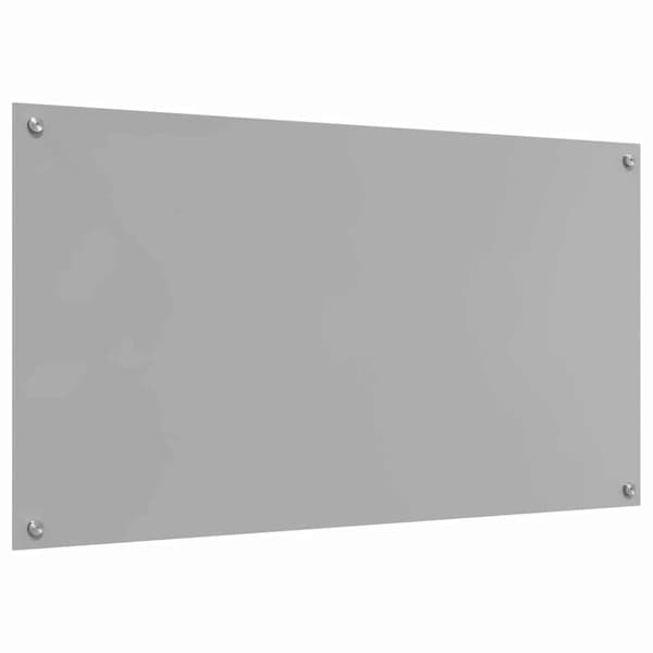 Köksskydd 2 st Ljusgrå 110 x 60 cm härdat glas