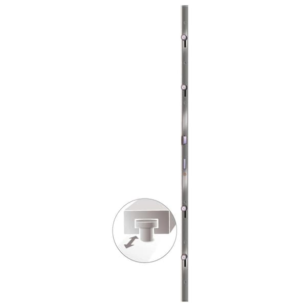 Ytterdörr vit 98x208 cm PVC