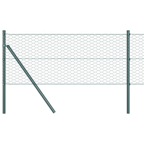 Hexagonstängsel Grön 0,5 x 10 m PVC