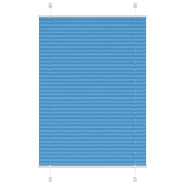 Plisserad persienn blå 95x150 cm tyg bredd 94,4 cm polyester