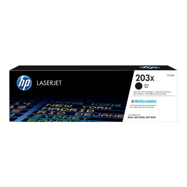 HP 203X - Lång livslängd - svart - original - LaserJet - tonerkassett (CF540X)