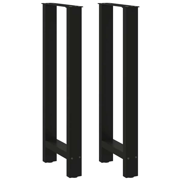 Barbordsben svarta 2 st 50x(100-101) cm stål