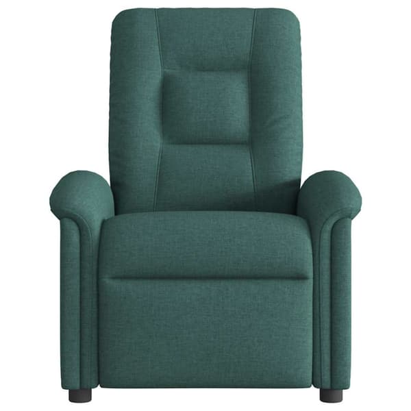 Reclinerfåtölj mörkgrön tyg