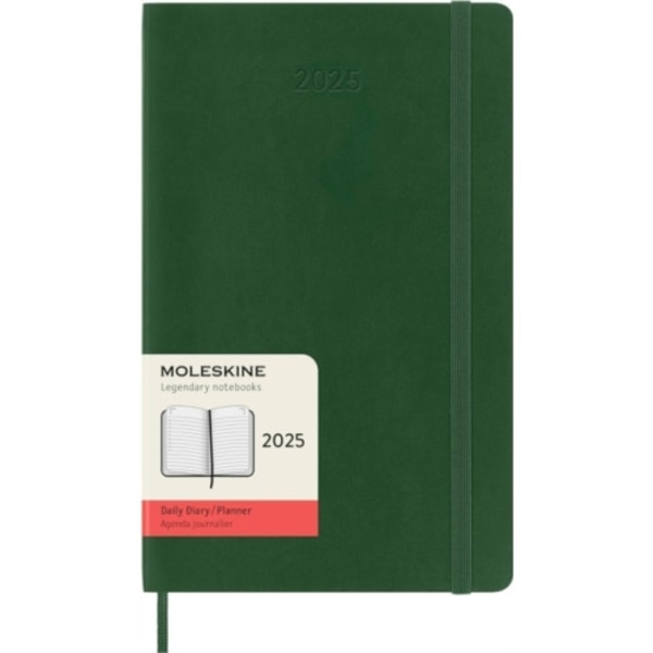 Moleskine 2025 12-Month Daily Large Softcover Notebook: Myrtle Green