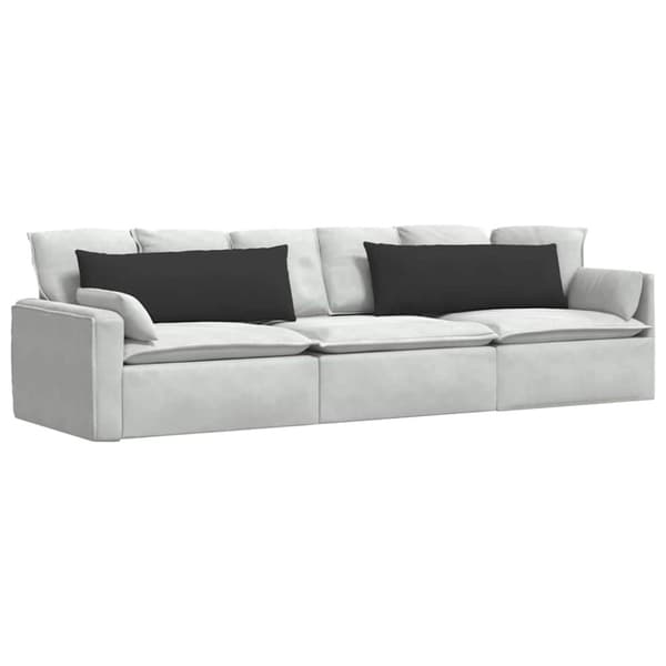 Sofakuddar 2 pcs Svart 120 x 40 cm tyg
