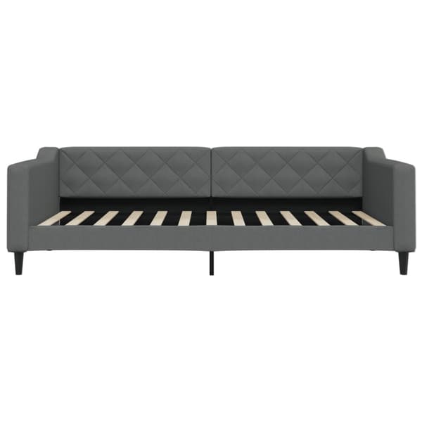 Dagbädd med madrass mörkgrå 100x200 cm tyg
