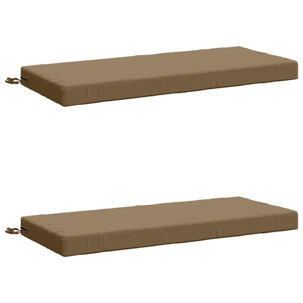 2-delade Bänk Kuddar SOEST 2 st 100% Polyester Taupe