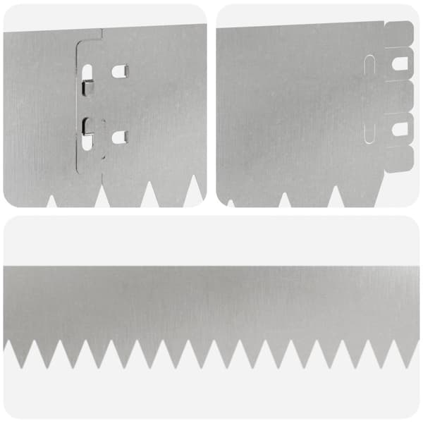 Kant för gräsmatta 10 pcs 103 x 10 cm Stål Silver