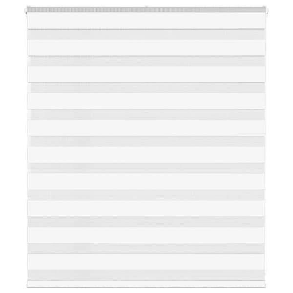 Rullgardin zebra vit 120x100 cm tyg bredd 115,9 cm polyester