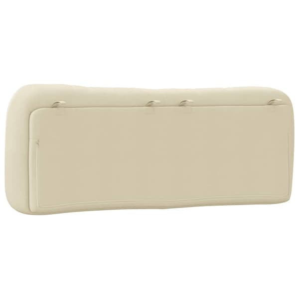 Headboard Cushion "Hvar" Cream 120 cm Fabric