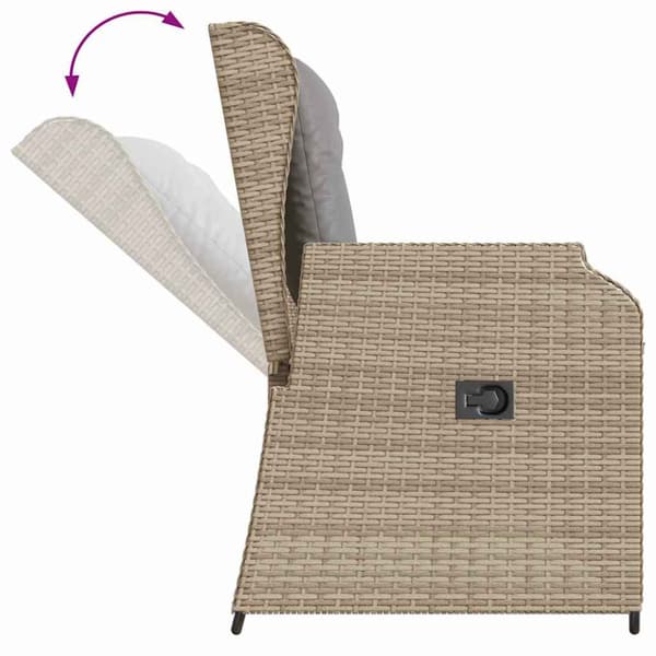 Trädgårdsbänk Beige konstrotting