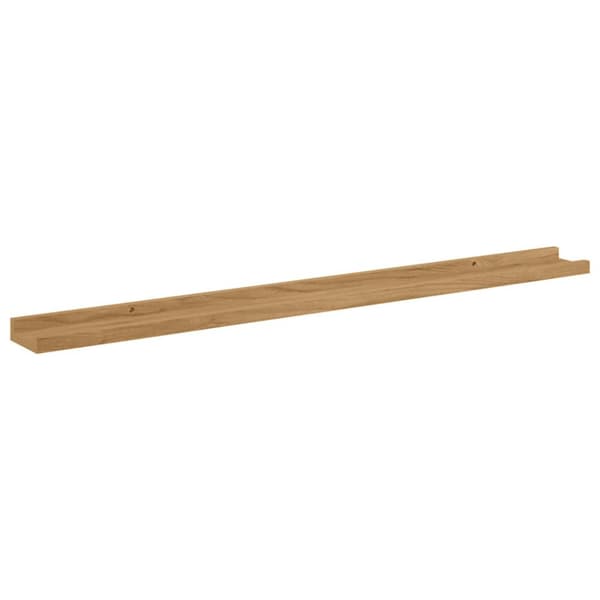 Vägg hylla Väggmonterat 4 st Brun 100 x 9 x 3 cm