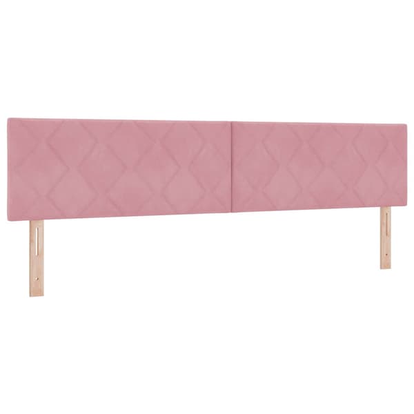 Kontinentalsäng med madrass Rosa 200 x 200 cm Sammet
