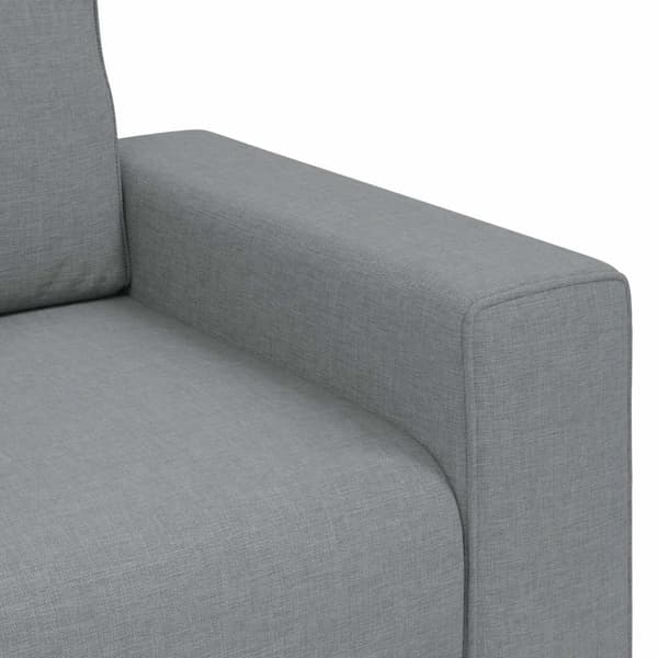 2-sitssoffa ljusgrå 160x77x82 cm tyg