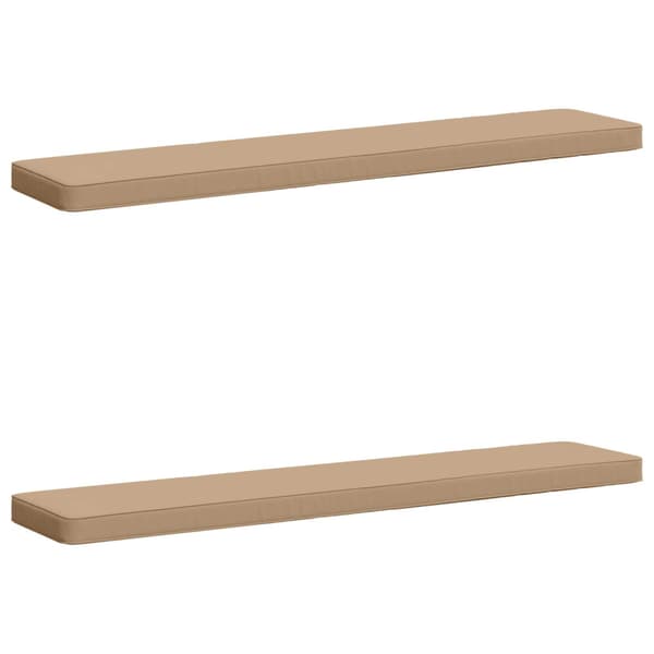 2-delade Bänk Kuddar VUGHT 2 st 100% Polyester Sand