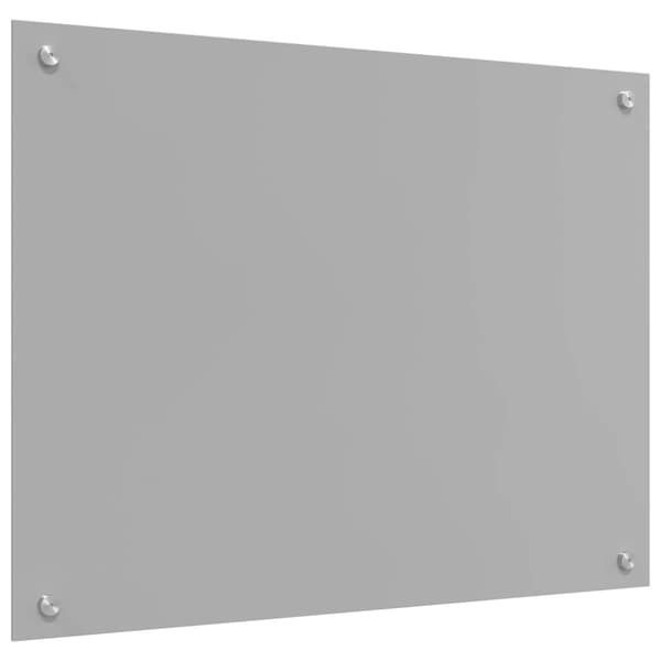 Köksskydd 2 pcs Ljusgrå 80 x 50 cm härdat glas