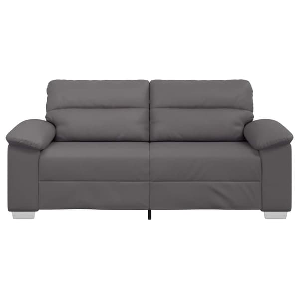 2-sitssoffa grå 180x81x84 cm konstläder