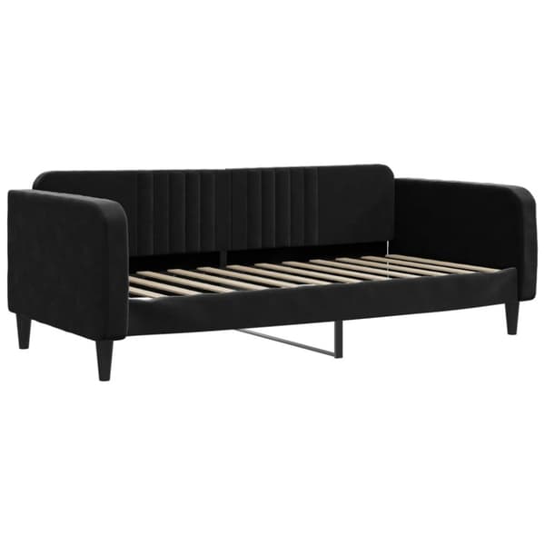 Dagbädd svart 90x200 cm sammet