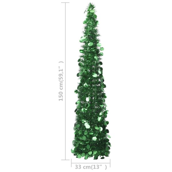 Pop-up plastgran grön 150 cm PET