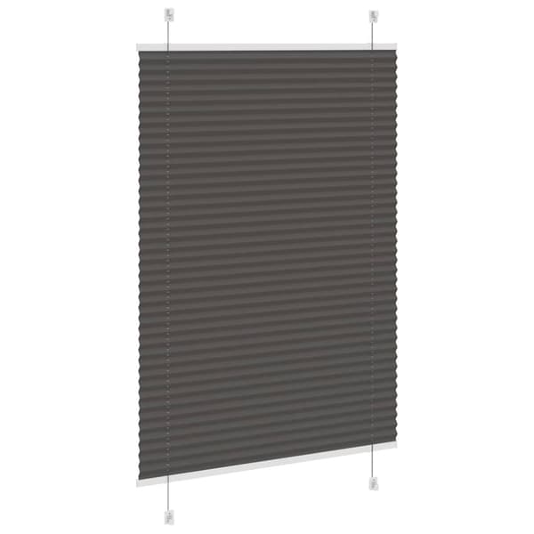 Plisserad persienn svart 90x100 cm tyg bredd 89,4 cm polyester