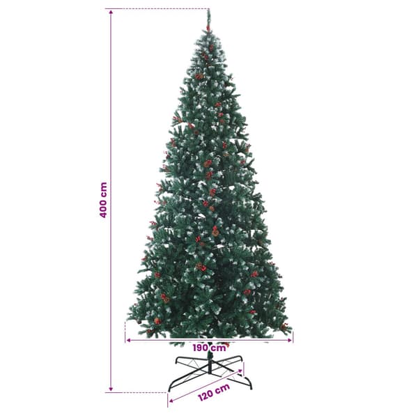 Plast Hingad Julgran 400 cm 600 LED-lampor Varmvit