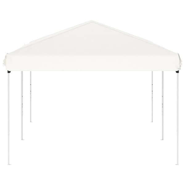 Hopfällbart partytält vit 3x6 m