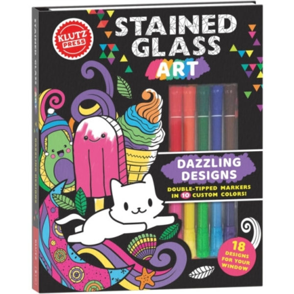 Stained Glass Art: Dazzling Designs (Klutz Activity Book) (inbunden, eng)