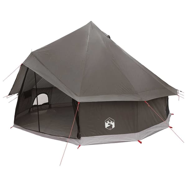 Tipi Tält Brun Grå 300 x 300 x 200 cm Polyester och Stål