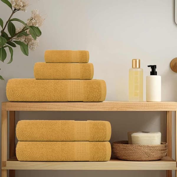 8-delat handduksset FROGN guld 360 gsm