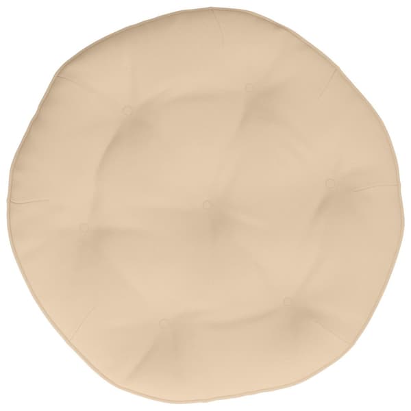 Hängstolskudde VIANEN 100% Polyester Gräddvit Ø 60 x 10 cm