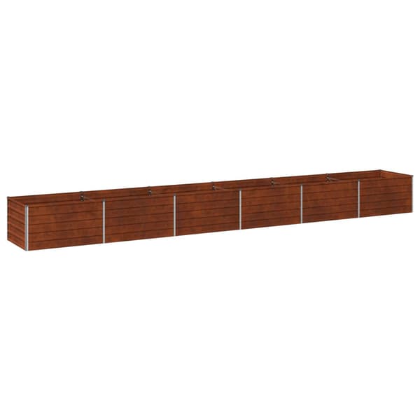 Höjd Trädgårdsbädd Rostig 600 x 80 x 55 cm corton